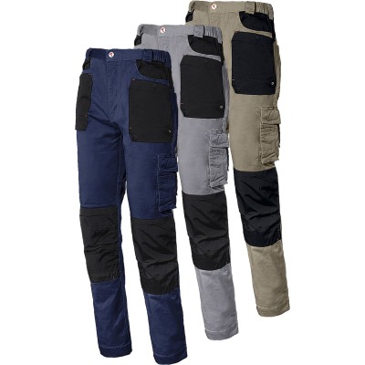 PANTALON STRETCH GRIS/NEGRO...